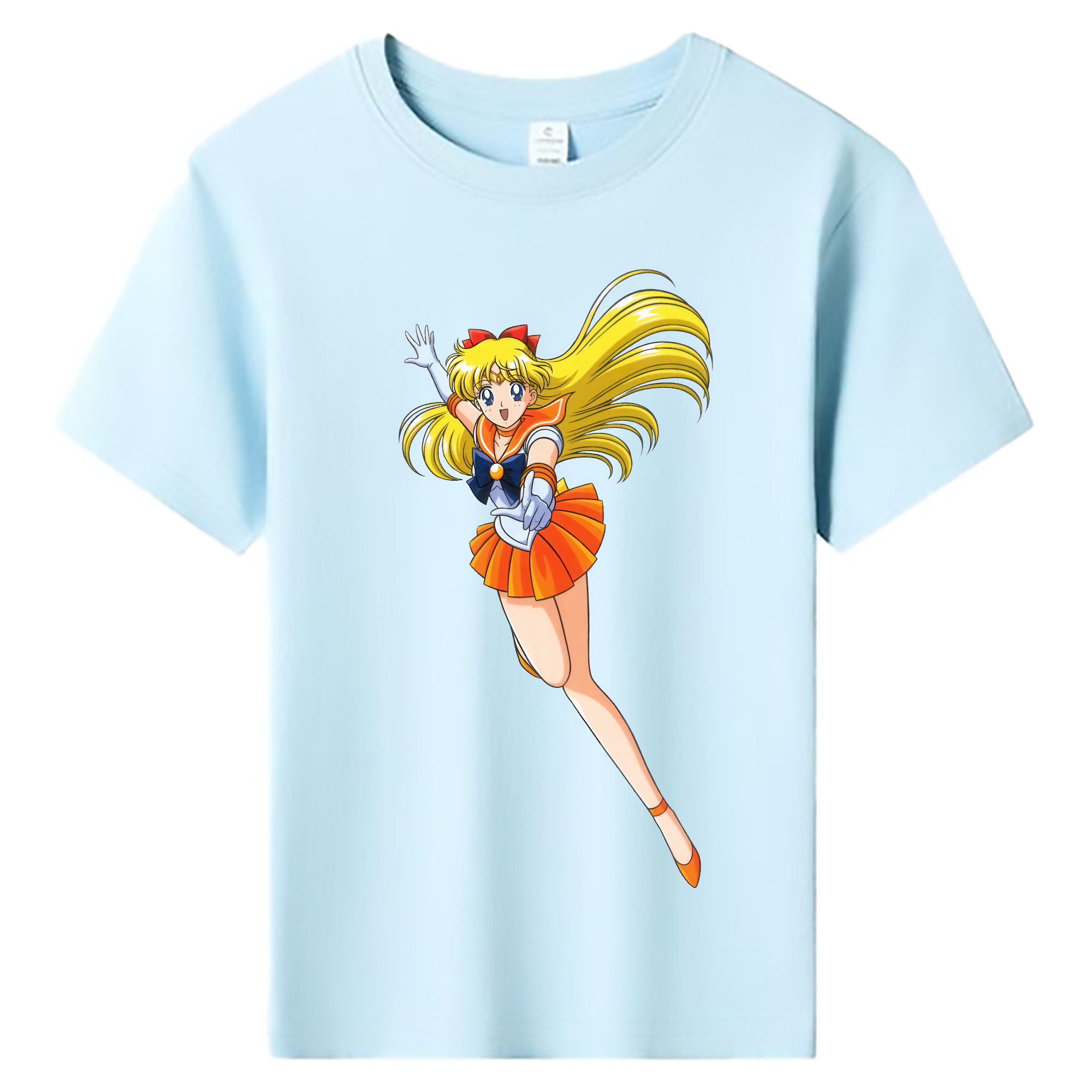 （画像用） 美少女戦士セーラームーン 愛野 美奈子 あいの みなこ Sailor Moon Aino Minako 綿100％キッズTシャツ（フロントプリント）